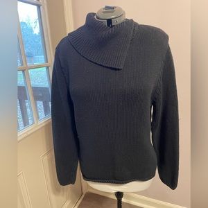 Black turtle neck sweater